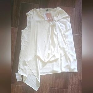 M.M. LAFLEUR NEW YORK ISMELKA TOP SOFT WAVE COLOR: ALABASTER SZ 2A